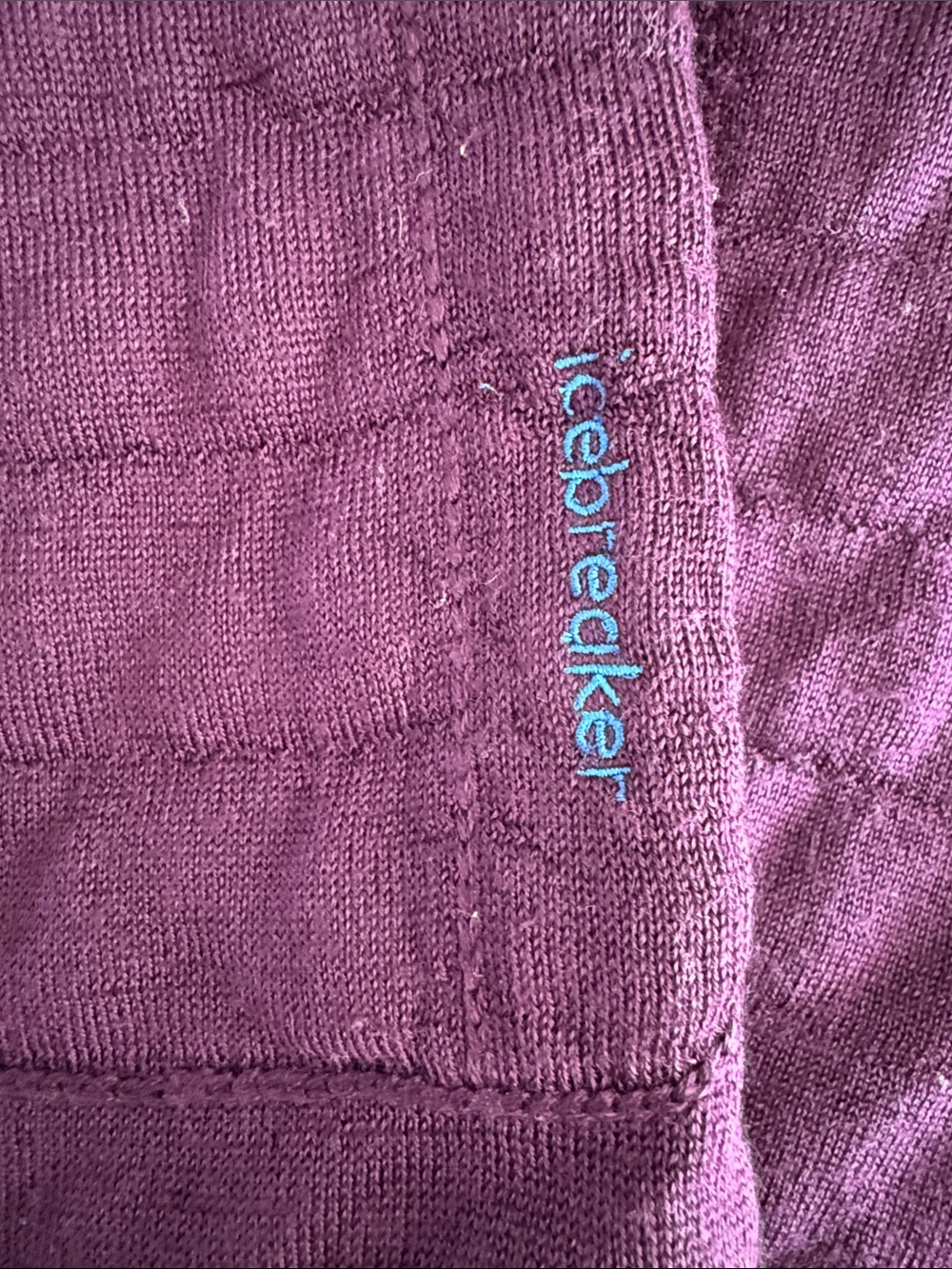 Icebreaker Purple Zoneknit Explore Merino Wool Blend Zip Hoodie Jacket - Picture 7 of 12